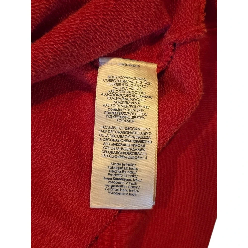 Chaps Ralph Lauren 1/4 Zip Pullover Heathered Red Sweater Mens XL Cotton Blend